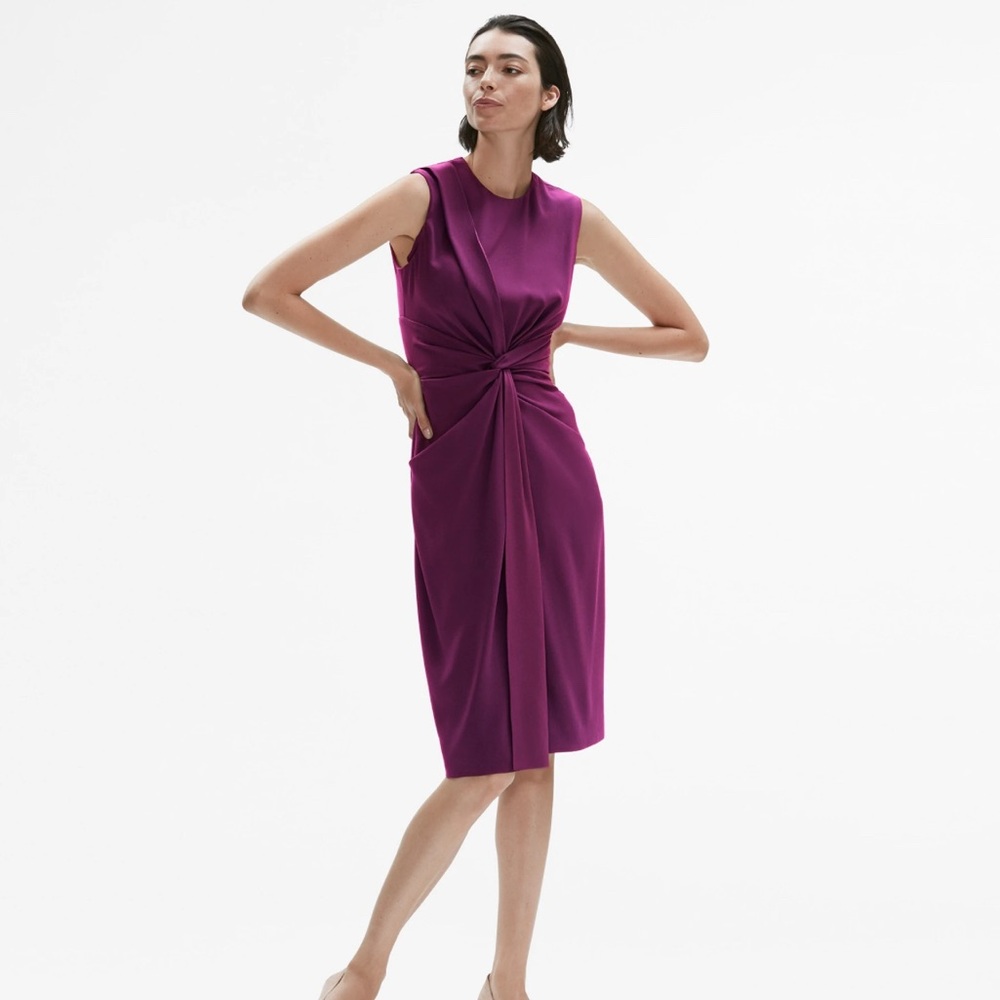 M.M. LaFleur The Taylor Dress in Deep Plum - Size 2